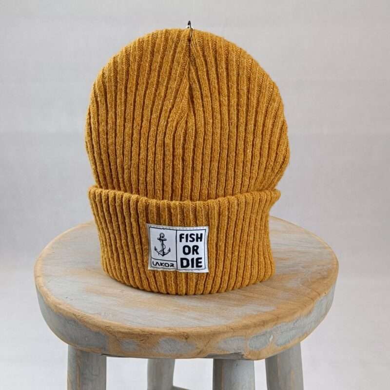Fish Or Die Beanie - Yellow