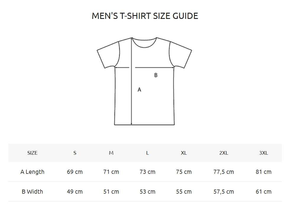 SIZE CHART INSPIRA T SHIRT 1